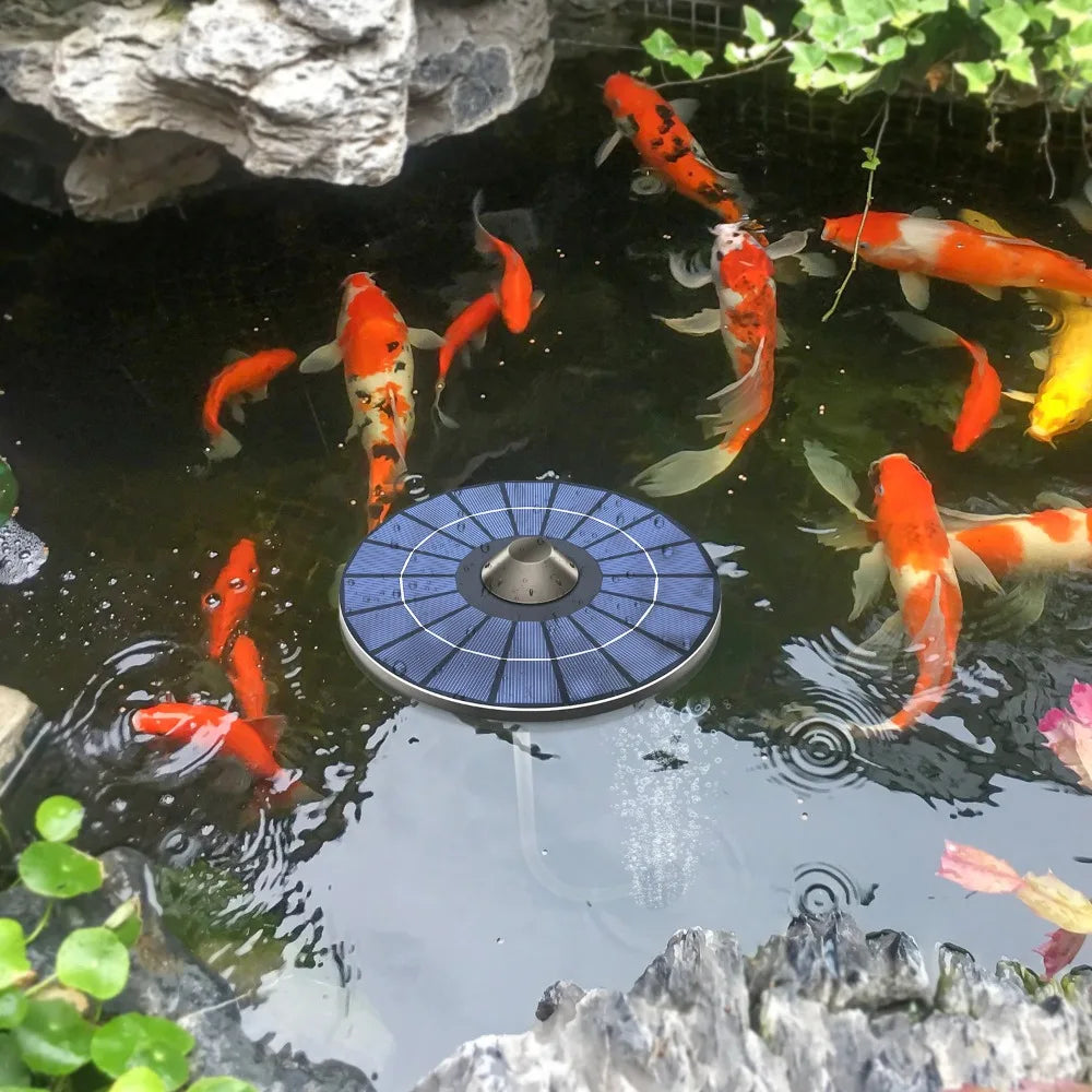 CowLost | product_id-2-5w-solar-floating-pond-air-pump-oxygenator-for-aquarium-fish-tank |4