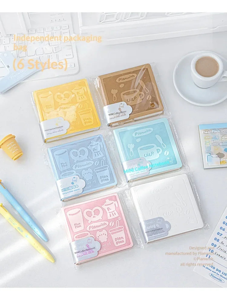CowLost | product_id-planwith-coffee-theme-kawaii-mini-memo-pad-thick-blank-pages-for-journaling-sketching-to-do-lists |25