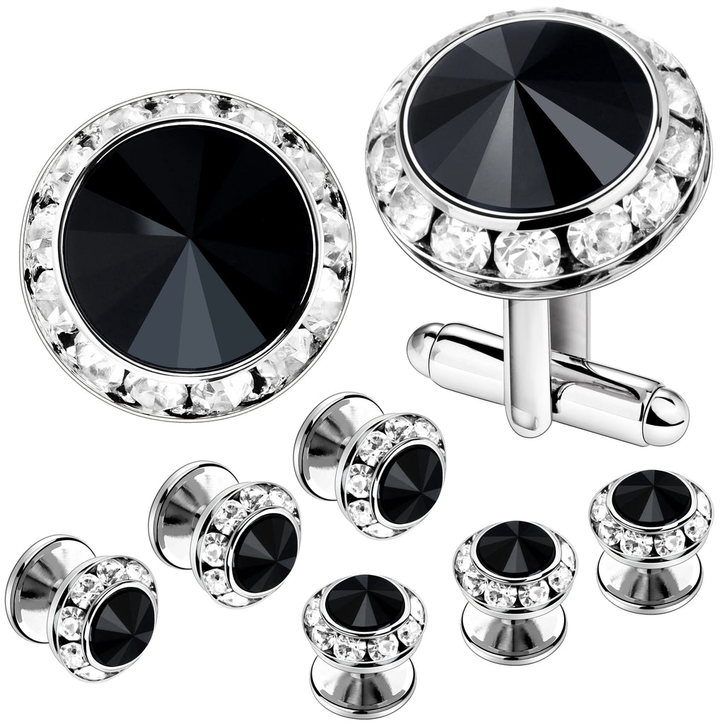 CowLost | clothing-accessories-hawson-royal-blue-gemstone-cufflinks-tuxedo-studs-set-for-men-formal-wear |7