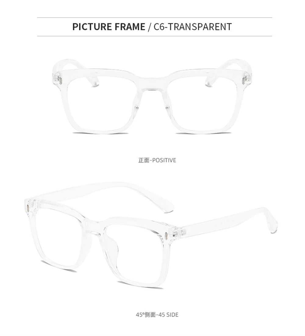 CowLost | uncategorized-vivibee-vintage-unisex-blue-light-blocking-square-eyeglasses |19