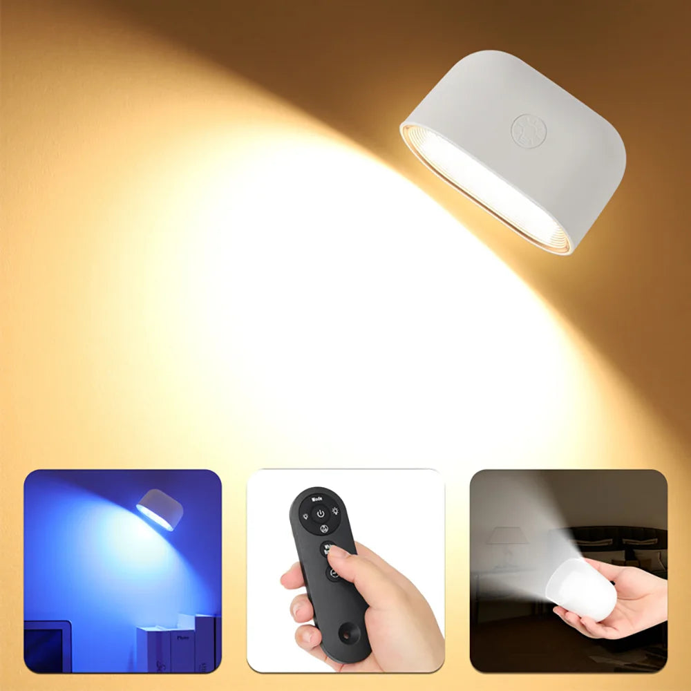 CowLost | product_id-kfvc-360-rotatable-rgb-dimmable-wall-night-light-with-remote-for-bedroom |1