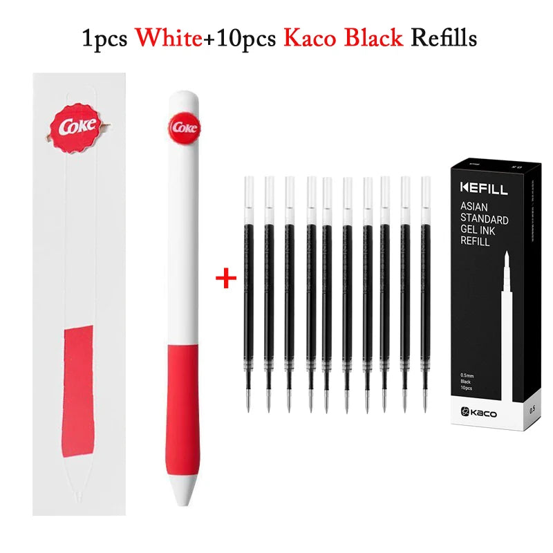 CowLost | product_id-kaco-coca-cola-co-branded-0-5mm-black-gel-pen-quick-drying-for-students-exams |26