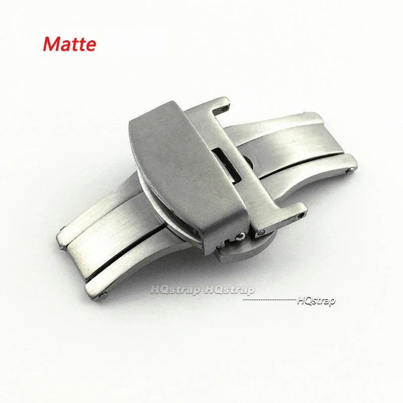 CowLost | stainless-steel-strap-buckle-for-iwatch-7-leather-belt-clasp-metal-butterfly-buckle-wristband-button-10-12-14-16-18-20-22mm |14