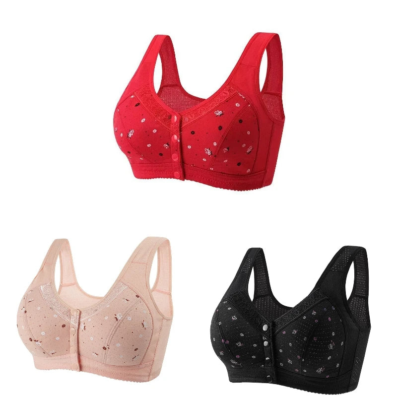 CowLost | product_id-fallsweet-3-piece-wireless-front-closure-seamless-lace-bra-set-plus-size |12