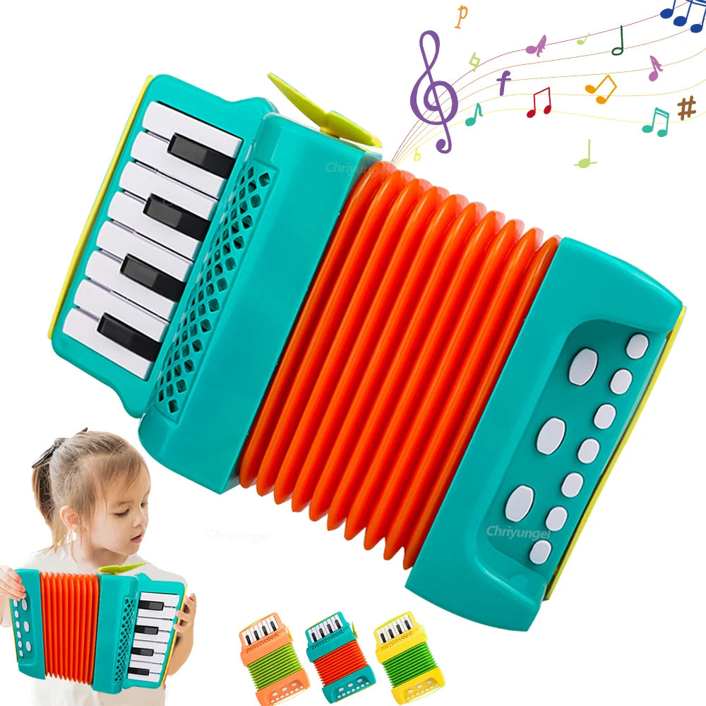 Accordion Toy Piano Musical Instrument Educational Gift for Kids Toddlers