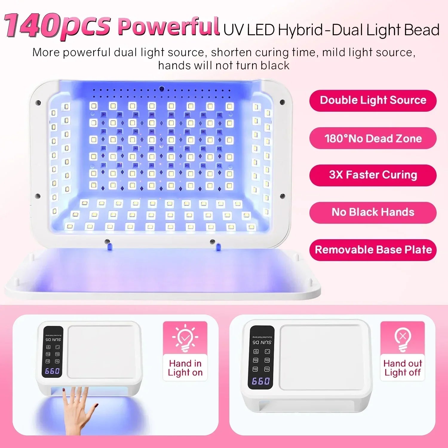 CowLost | uncategorized-480w-uv-led-nail-lamp-with-140-leds-for-manicure-drying |3