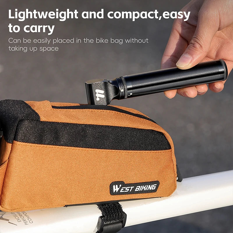 CowLost | sporting-goods-west-biking-mini-portable-bicycle-pump-130psi-for-presta-schrader-valve |5