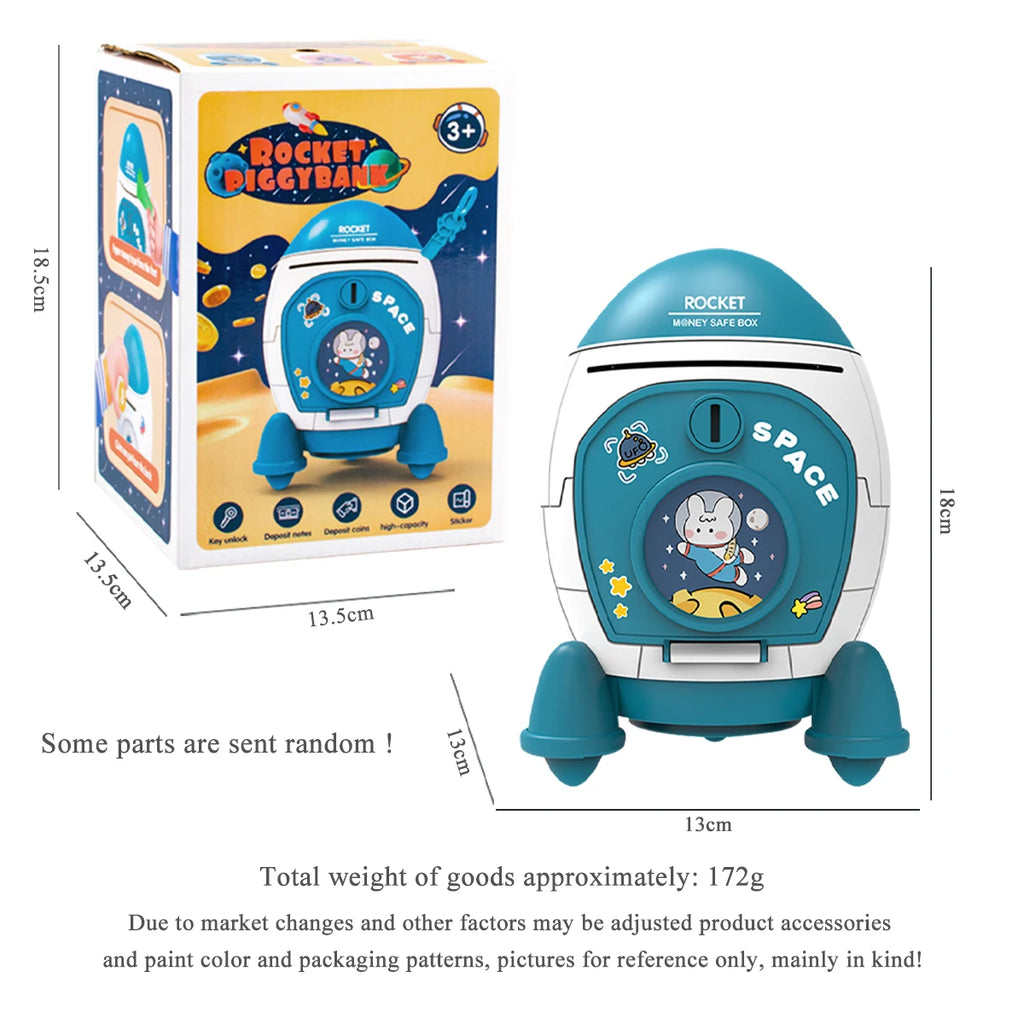 CowLost | product_id-rocket-piggy-bank-toy-with-key-large-capacity-money-saving-box-for-kids-3 |6