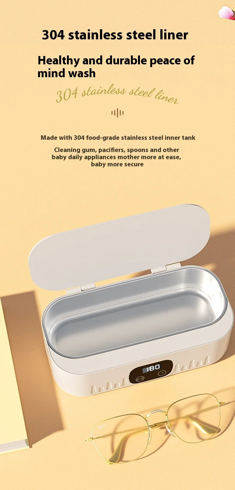 CowLost | product_id-homefish-mini-ultrasonic-cleaner-18w-for-glasses-jewelry-tableware-deep-cleaning |15