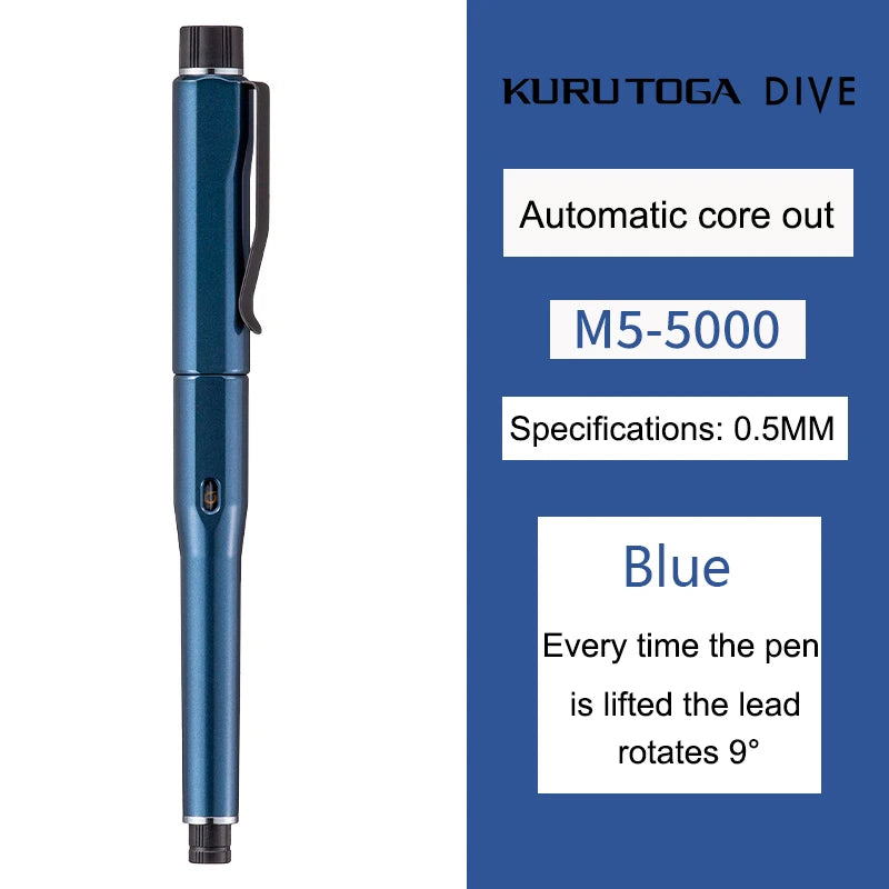 CowLost | product_id-uni-m5-5000-kurutoga-dive-0-5mm-hb-self-rotating-mechanical-pencil-black |24