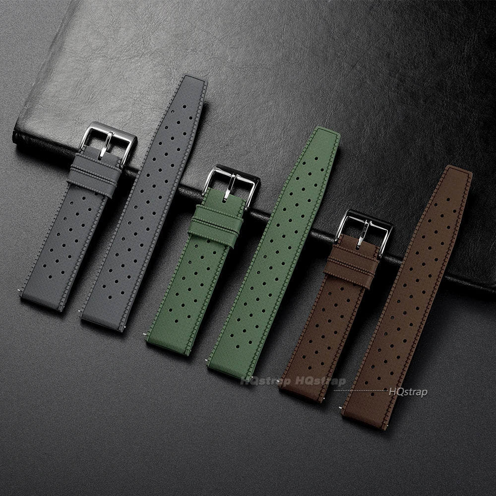 Universal Silicone Quick Release Watch Band for Seiko Omega 18mm 20mm 22mm