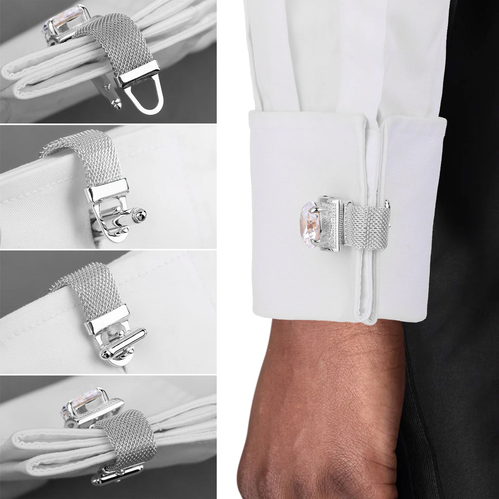 CowLost | clothing-accessories-hawson-mens-silver-birthstone-crystal-cufflinks-luxury |21