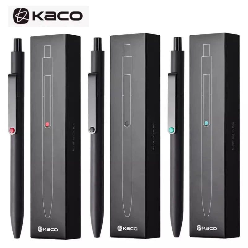CowLost | product_id-kaco-midot-0-5mm-black-gel-ink-pen-quick-dry-metal-clip-premium-design |1