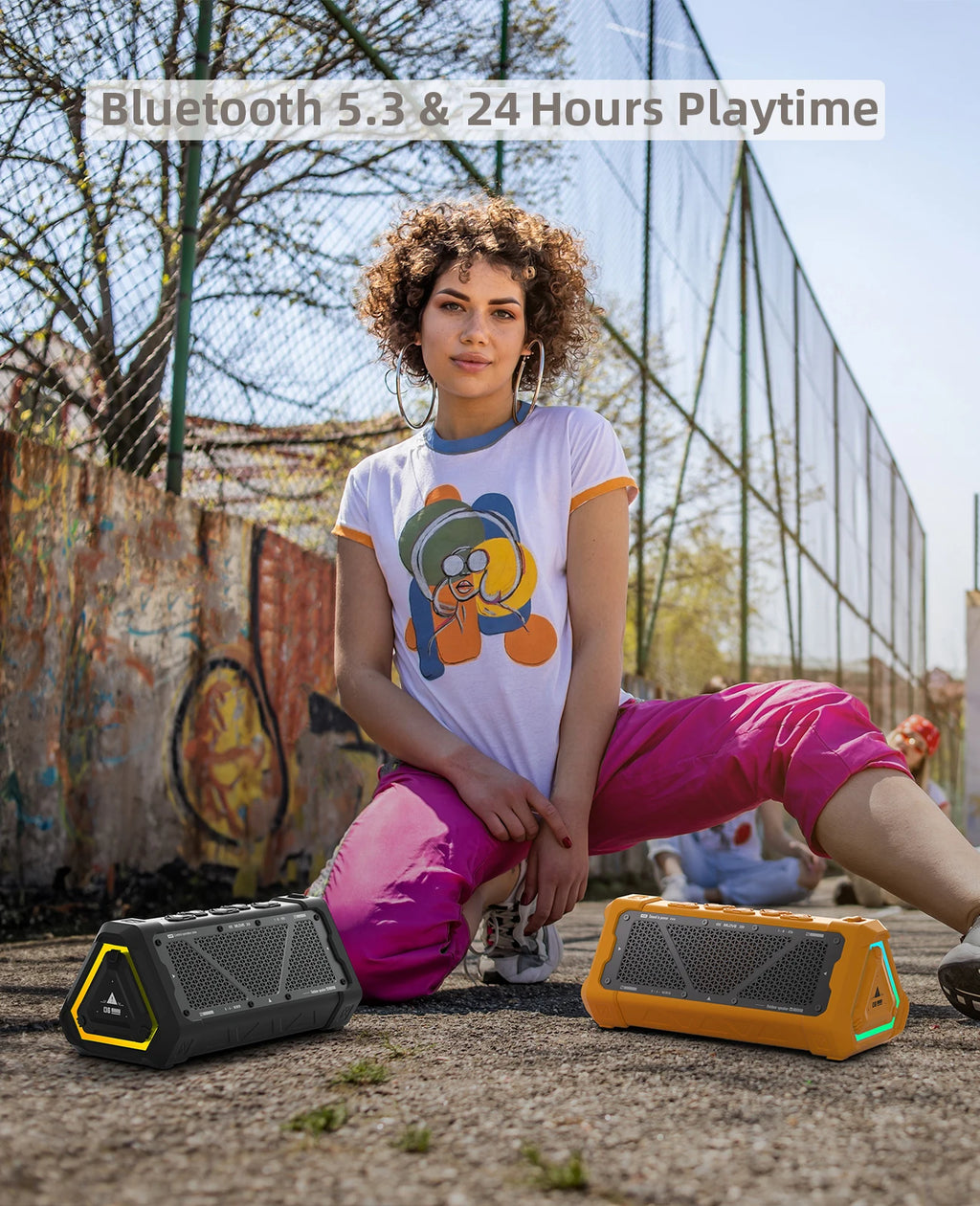 CowLost | mlove-p3-outdoor-bluetooth-speaker-40w-output-power-bluetooth-5-3-speaker-1 |2