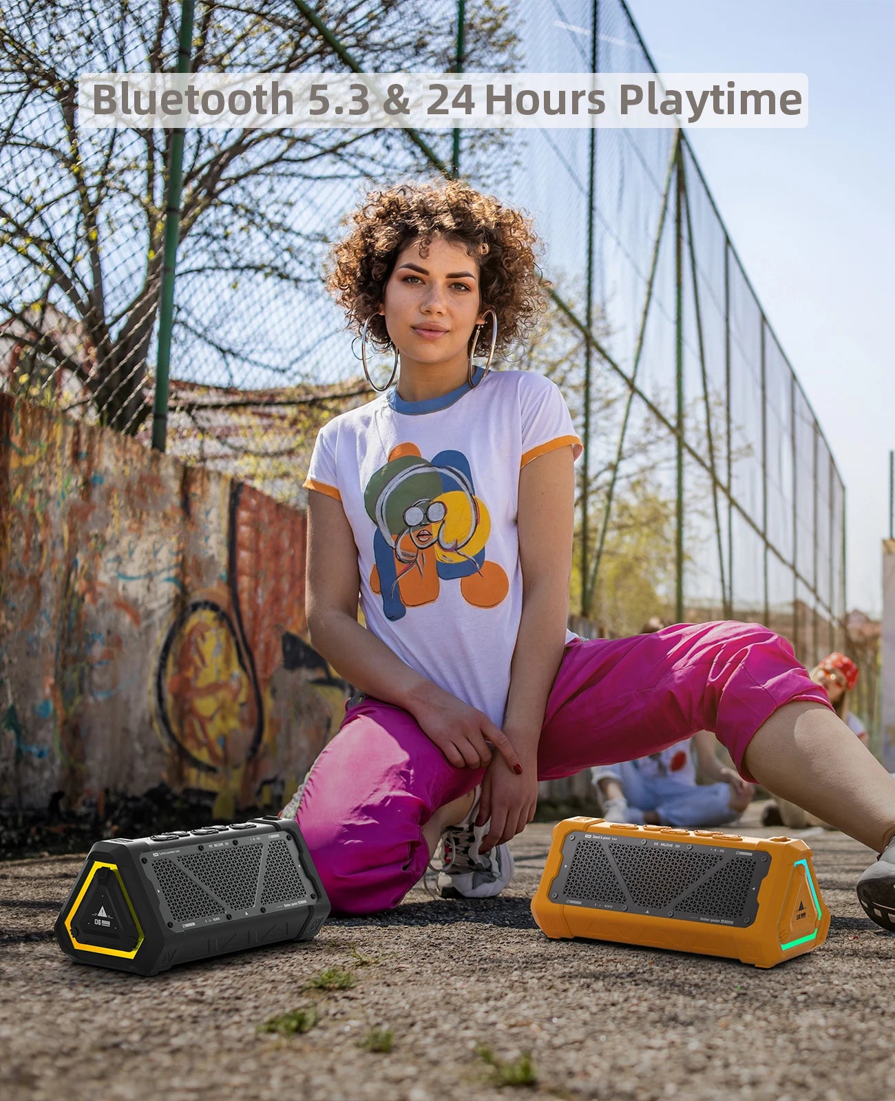 CowLost | mlove-p3-outdoor-bluetooth-speaker-40w-output-power-bluetooth-5-3-speaker-1 |2