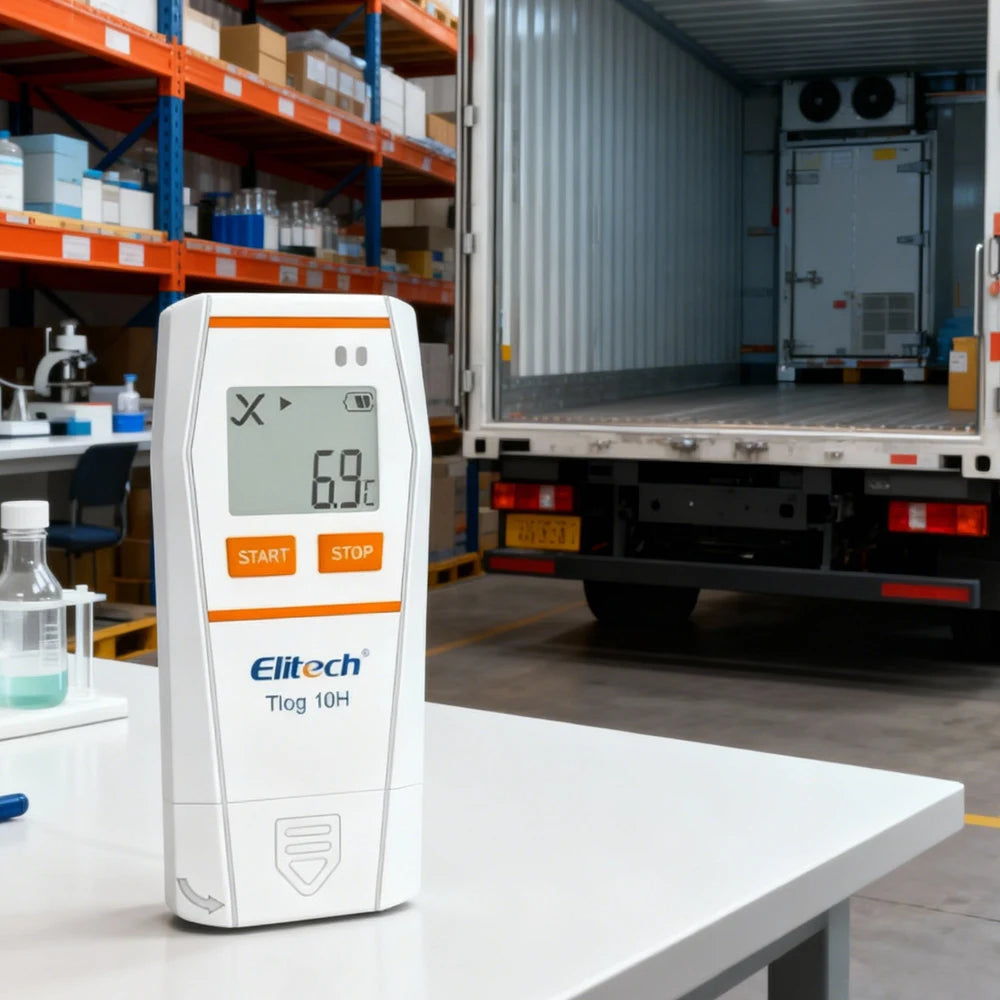 Tlog Series USB Temperature Humidity Data Logger LCD Ultra-low Temp Recorder for Cold-chain Lab