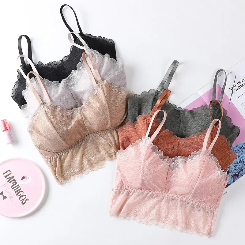 CowLost | product_id-wireless-padded-lace-bralette-crop-top-for-women-summer-lingerie |4
