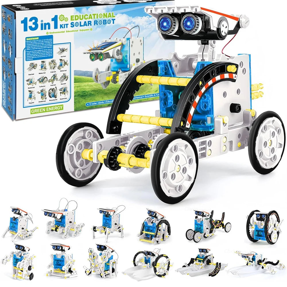 13-in-1 Solar Robot Kit DIY STEM Science Toys for Kids Gifts