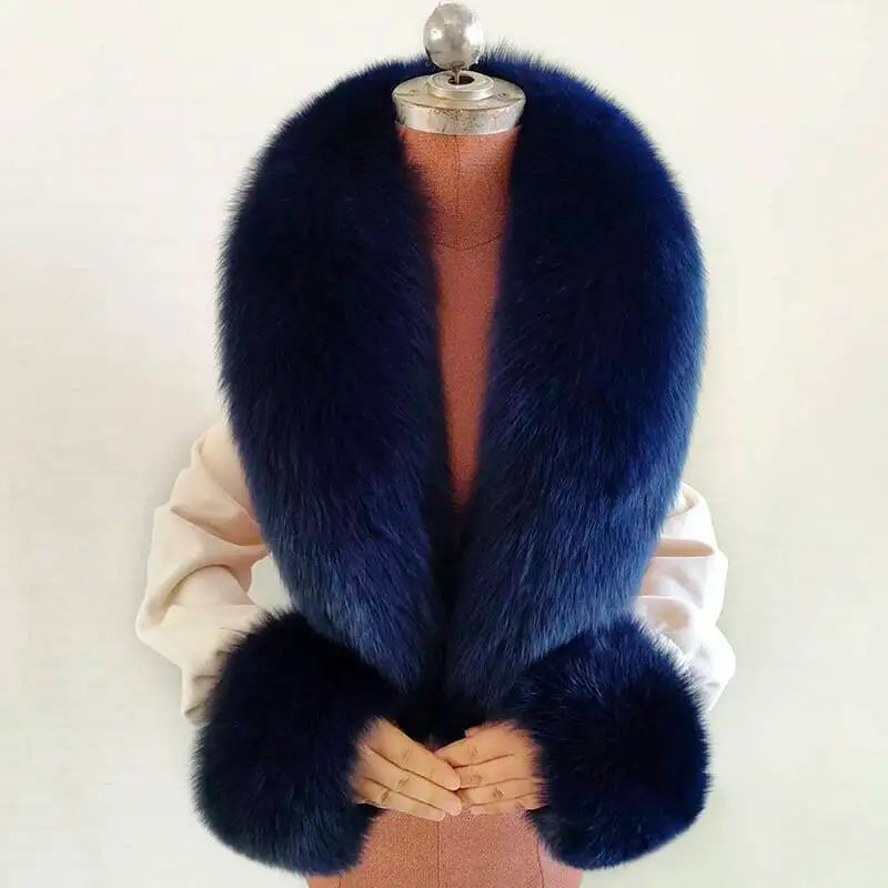 CowLost | winter-natural-fox-fur-scarf-and-cuff-set |37