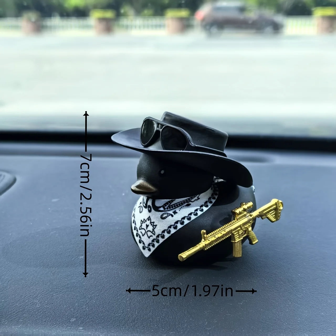 CowLost | 1set-cowboy-hat-black-duck-car-decoration-car-duck-decoration-accessory-1 |2