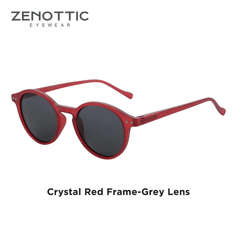CowLost | zenottic-s-size-retro-circular-polarized-sunglasses |42