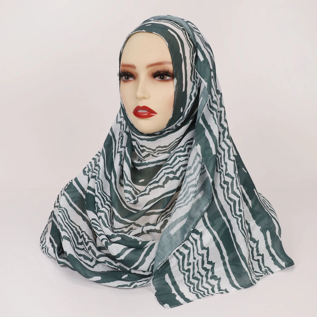 CowLost | bohemian-print-women-watercolor-soft-muslim-hijab |1