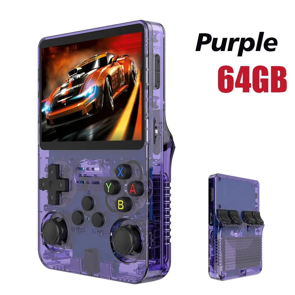 CowLost | game-timers-boyhom-r36s-retro-handheld-game-console-3-5-ips-screen-64gb-15000-games-linux-system |14