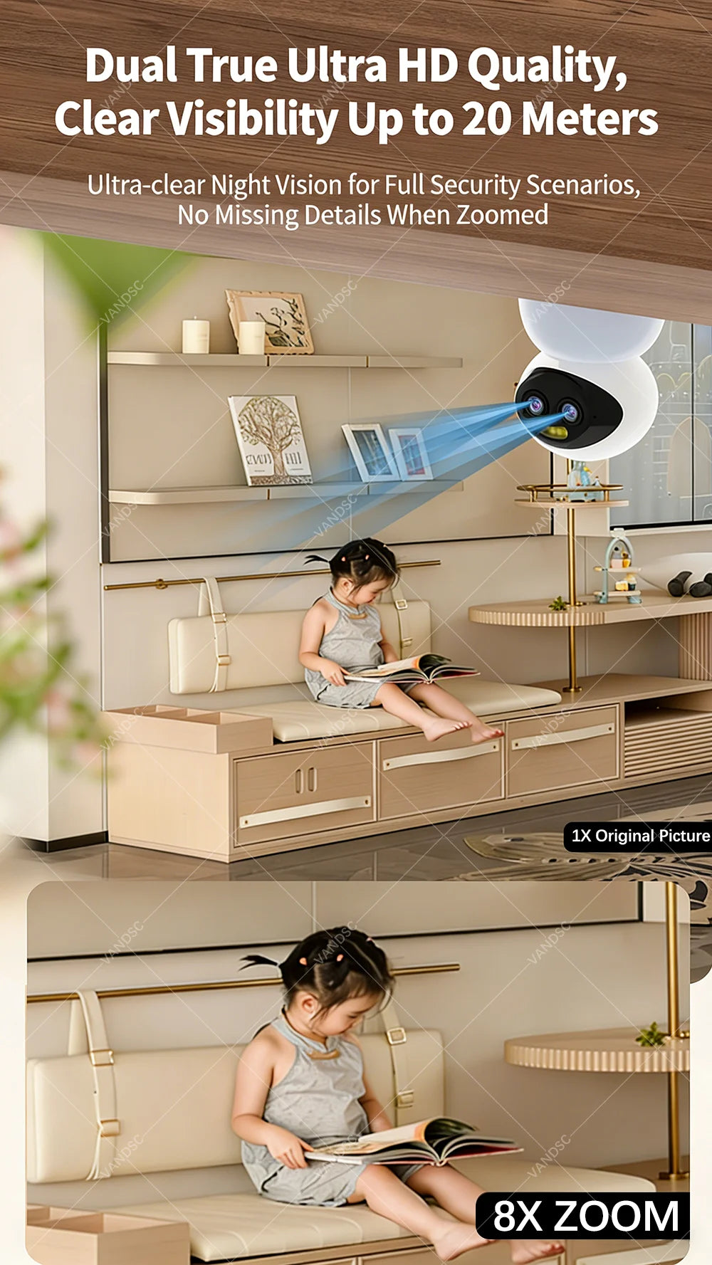 CowLost | product_id-vesafe-6mp-dual-lens-360-ptz-wifi-dome-camera-10x-digital-zoom-motion-detection-two-way-audio-2-4g-5g-wifi |12