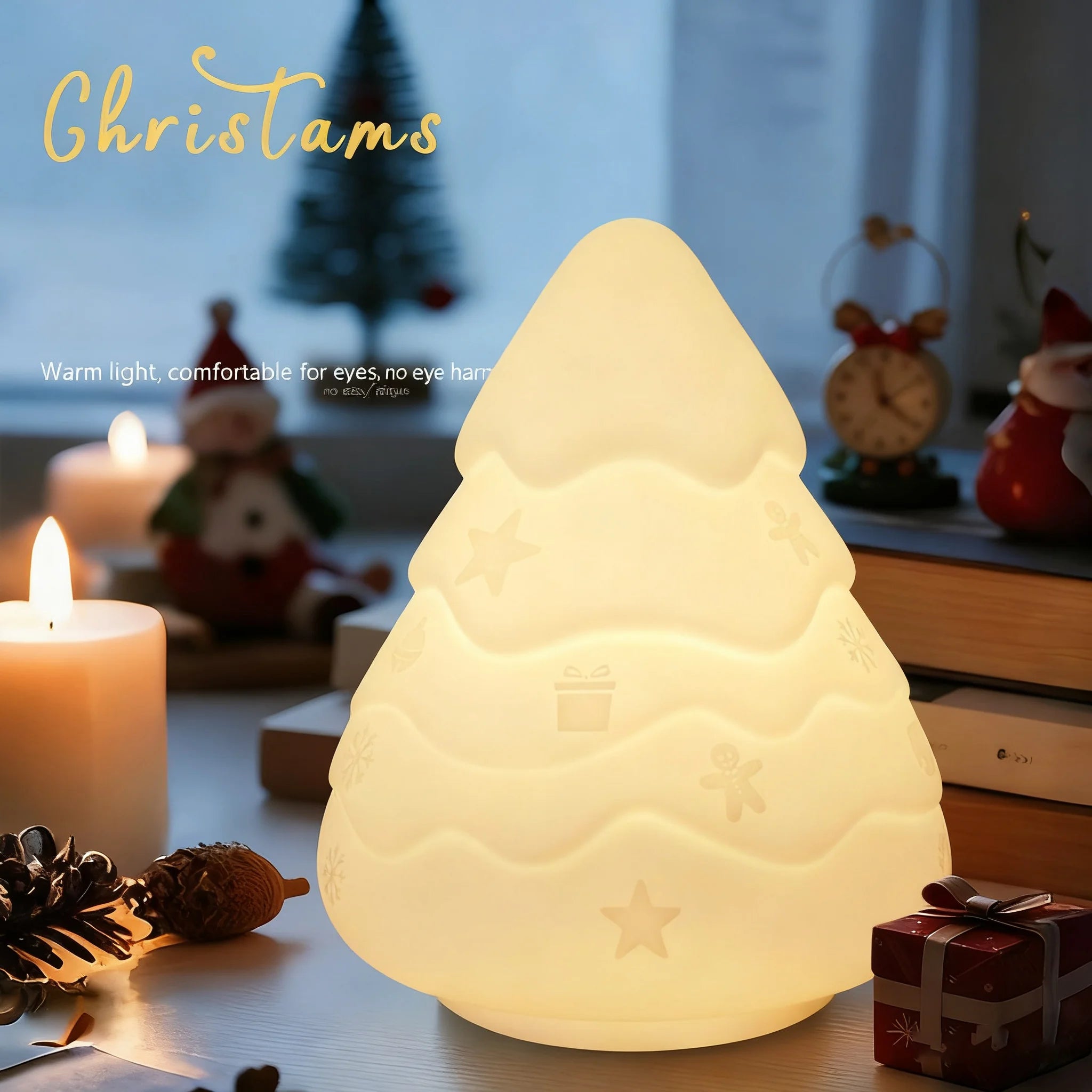 CowLost | product_id-christmas-silicone-snowman-touch-control-rechargeable-night-light-lamp |5