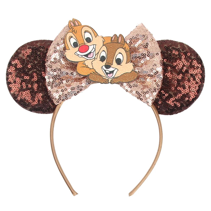 CowLost | cartoon-lilo-stitch-head-band-girls-sequins-bow-hairband |35