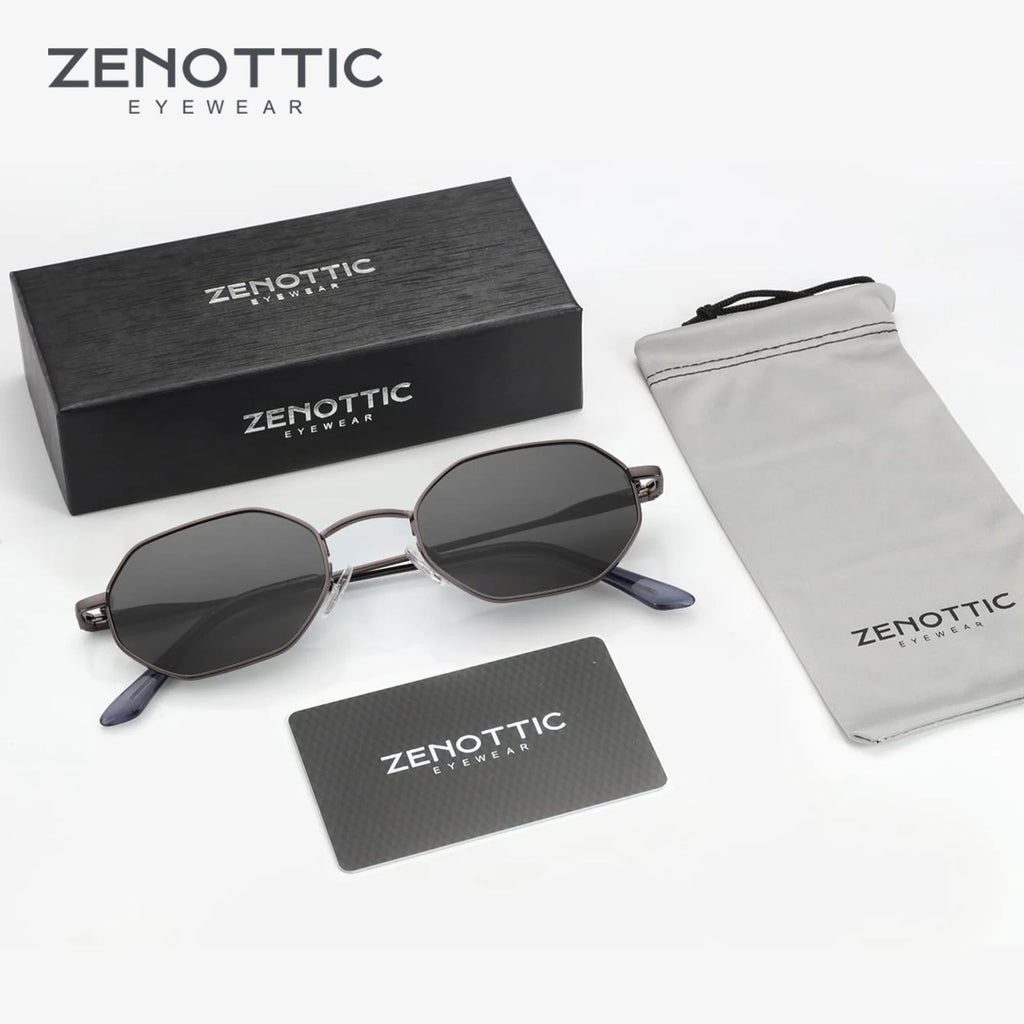 CowLost | zenottic-retro-small-polygon-polarized-sunglasses-women-metal-uv400 |1