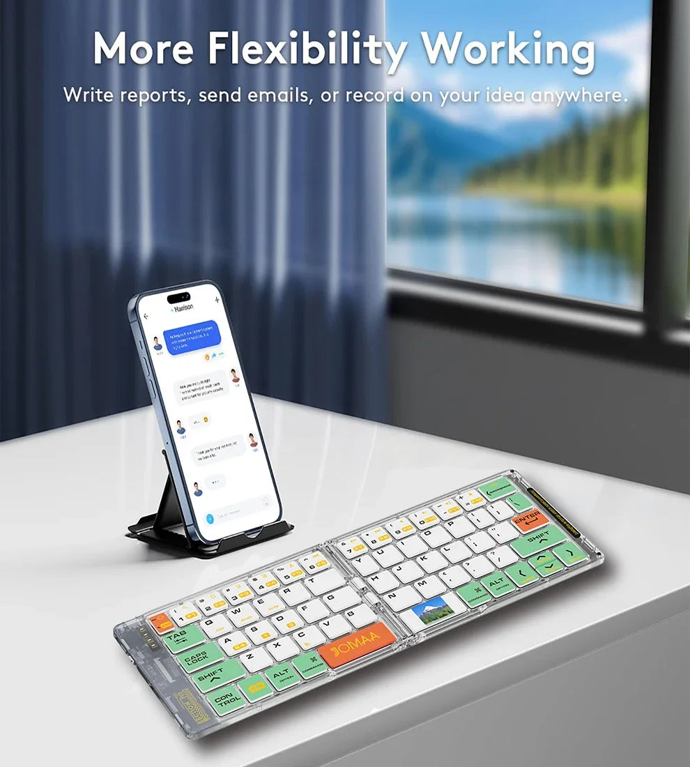 CowLost | product_id-foldable-bluetooth-5-1-wireless-keyboard-rechargeable-mouse-set-portable-full-size |14