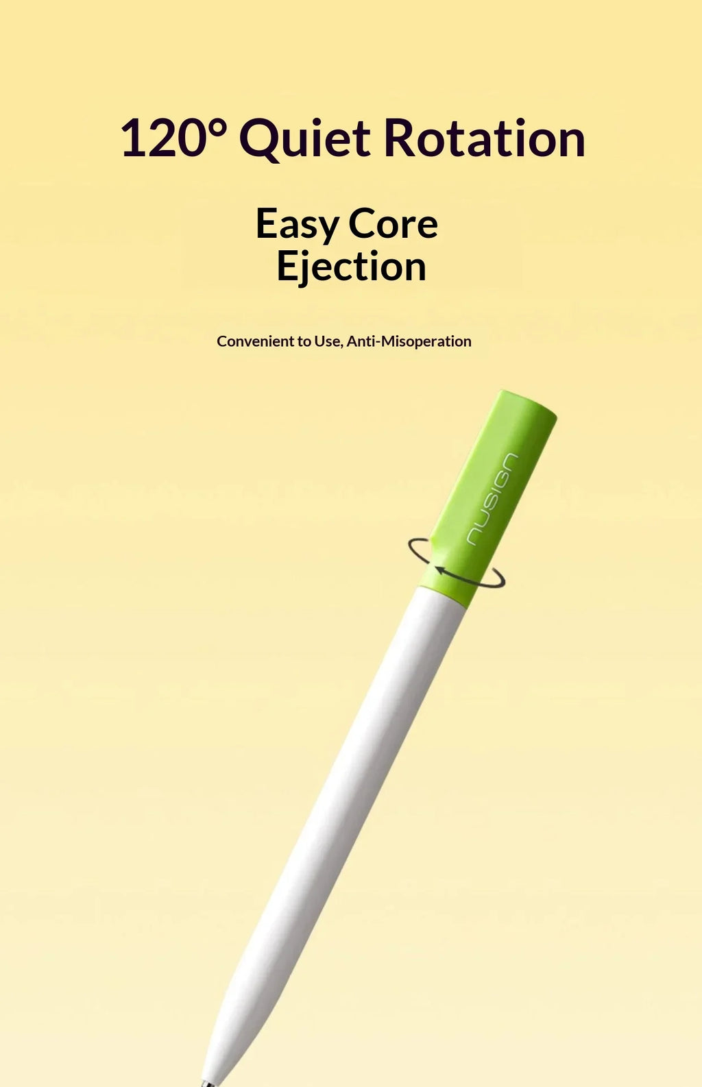 CowLost | product_id-deli-nusign-0-5mm-rotating-gel-pen-silent-smudge-proof-ink-minimalist-professional-writing-pen-for-exams-and-notes |12