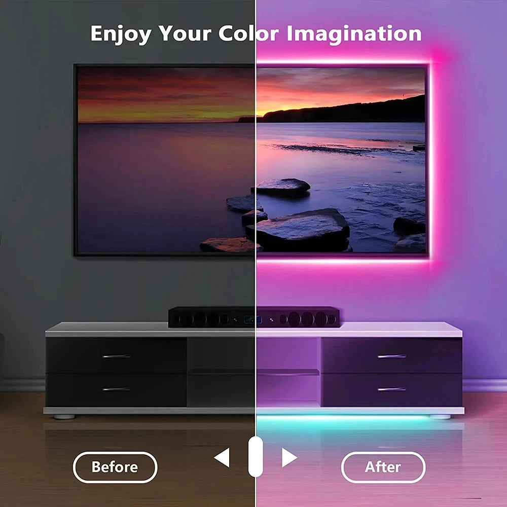 CowLost | light-ropes-strings-product_id-usb-5v-rgb-led-strip-light-with-remote-for-tv-backlight-and-party-decoration |10