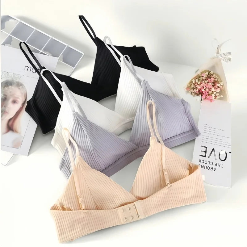 CowLost | product_id-push-up-non-wire-cotton-v-neck-bra-with-removable-pads-for-women |1