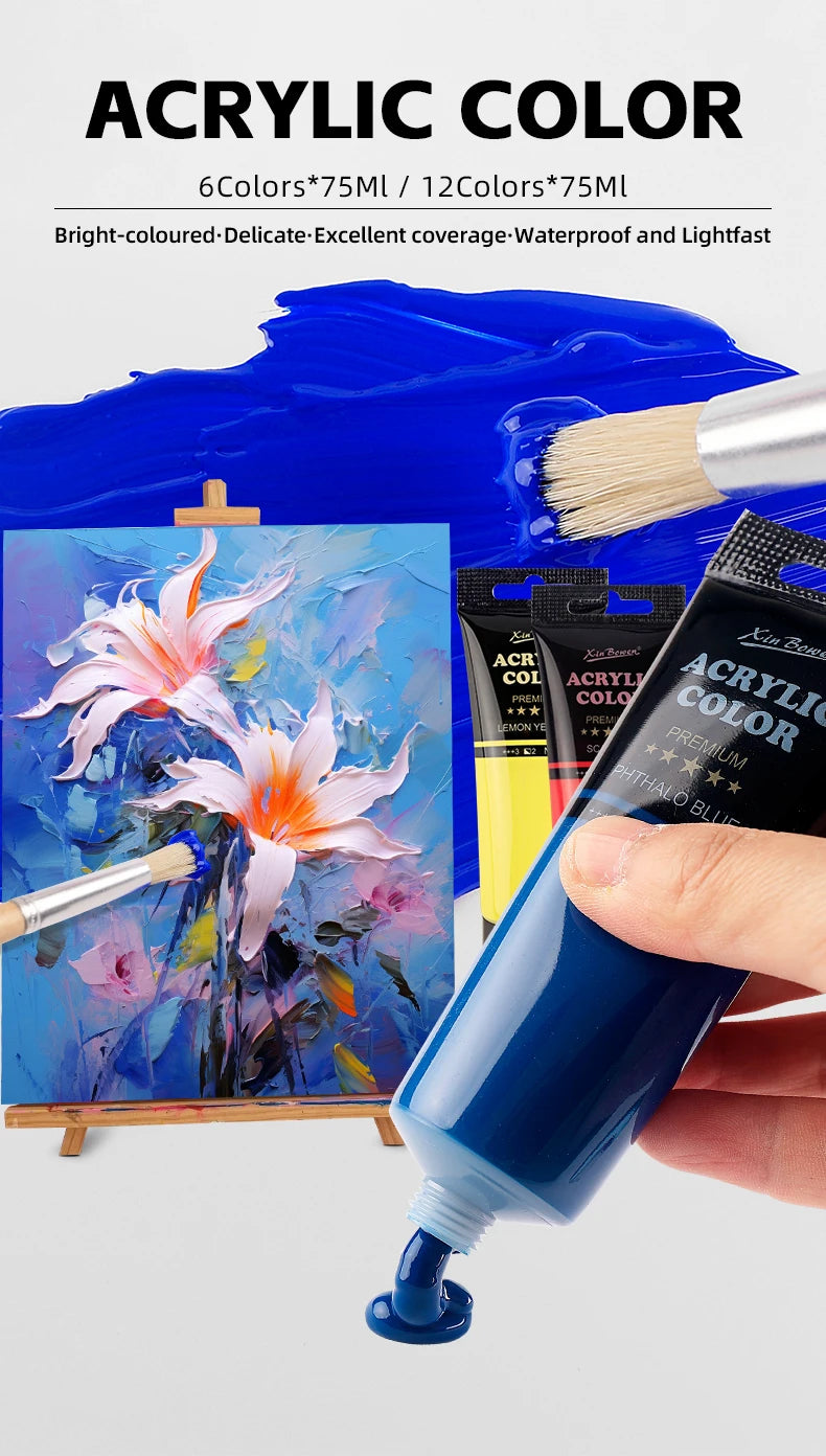 CowLost | 75ml-acrylic-paint-for-wall-art-student-painting-materials-waterproof-and-sun-resistant |7
