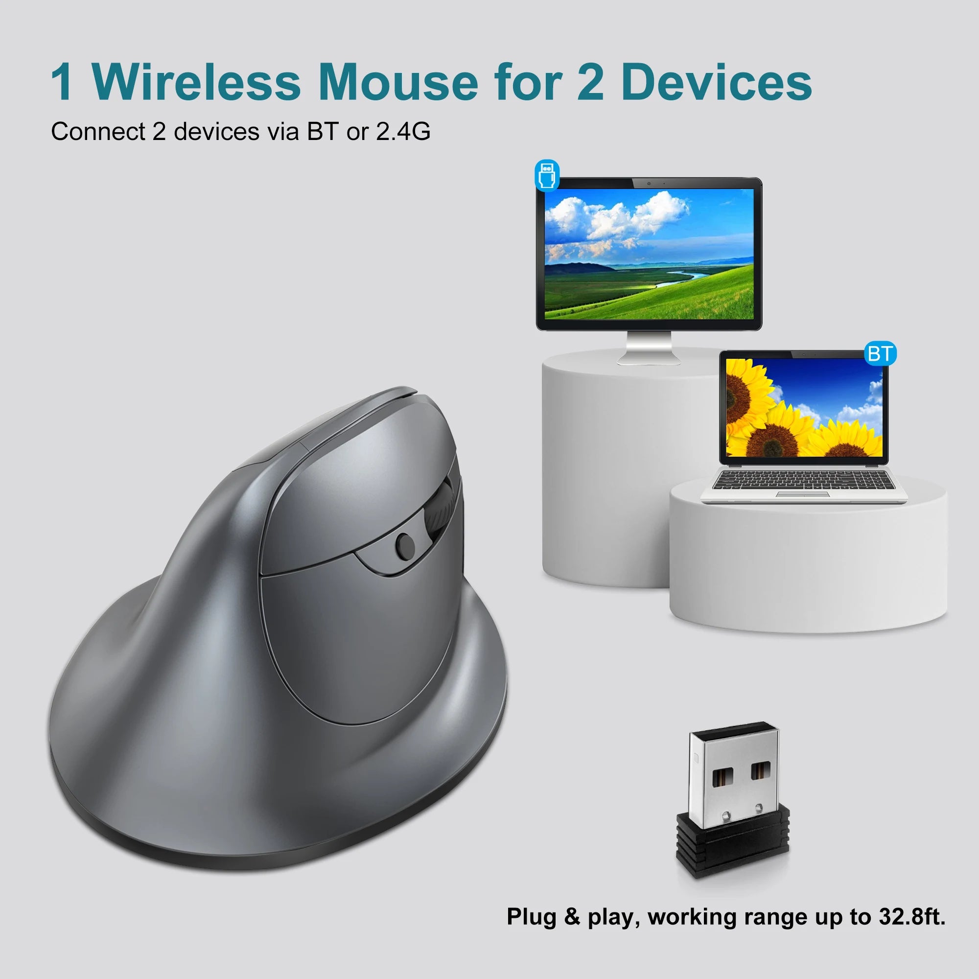 CowLost | product_id-lefon-bluetooth-wireless-vertical-ergonomic-mouse-with-oled-screen-rgb-optical-rechargeable-for-pc-and-laptop-gaming |5