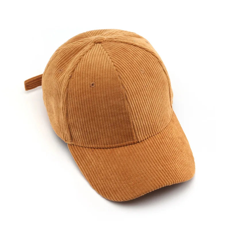 CowLost | corduroy-baseball-cap-for-women-men-new-cotton-solid-color-sunhat |4