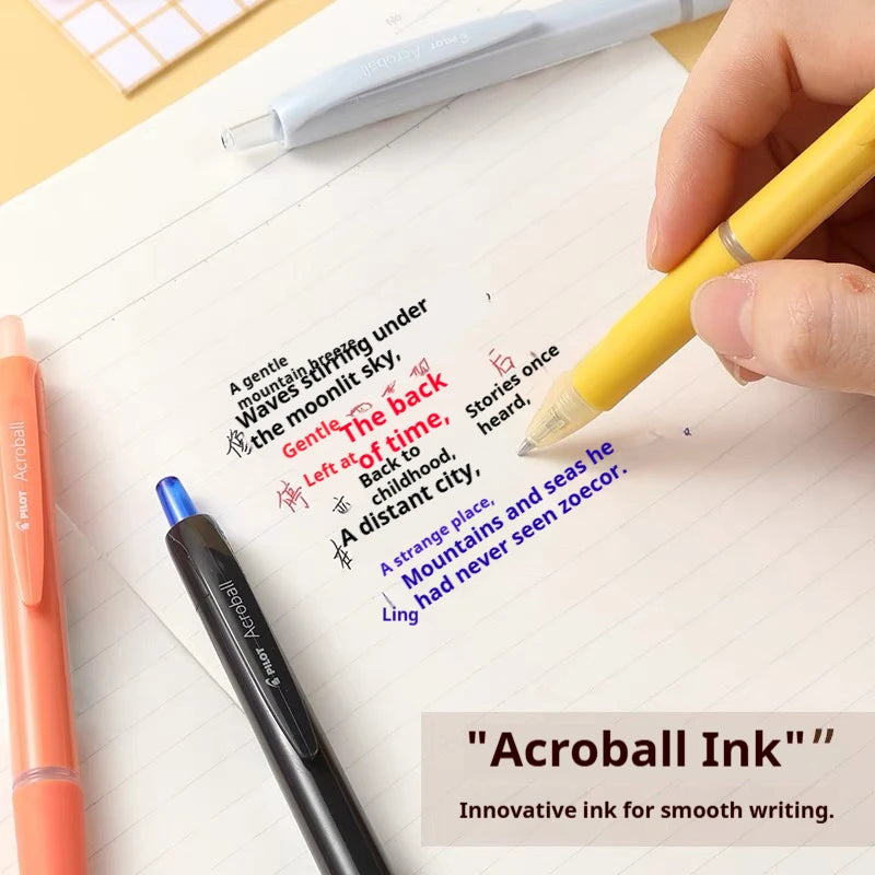 CowLost | product_id-pilot-acroball-retractable-ballpoint-pen-ultra-smooth-hybrid-ink-0-5-0-7mm-japanese-design-for-office-business |3