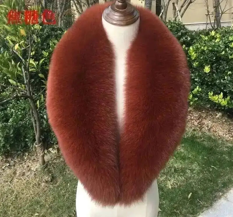 CowLost | natural-color-raccoon-fox-collar-scarf |37