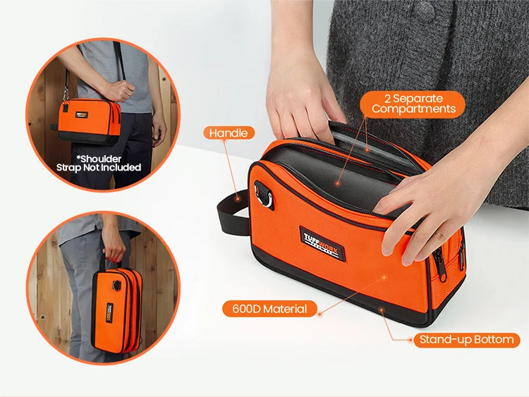 CowLost | product_id-compact-double-zip-tool-bag-orange-black |11