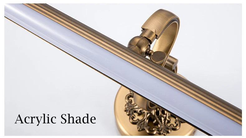 CowLost | product_id-bronze-mirror-led-wall-lamp-8w-51cm-antique-gold-for-bedroom-bathroom |15