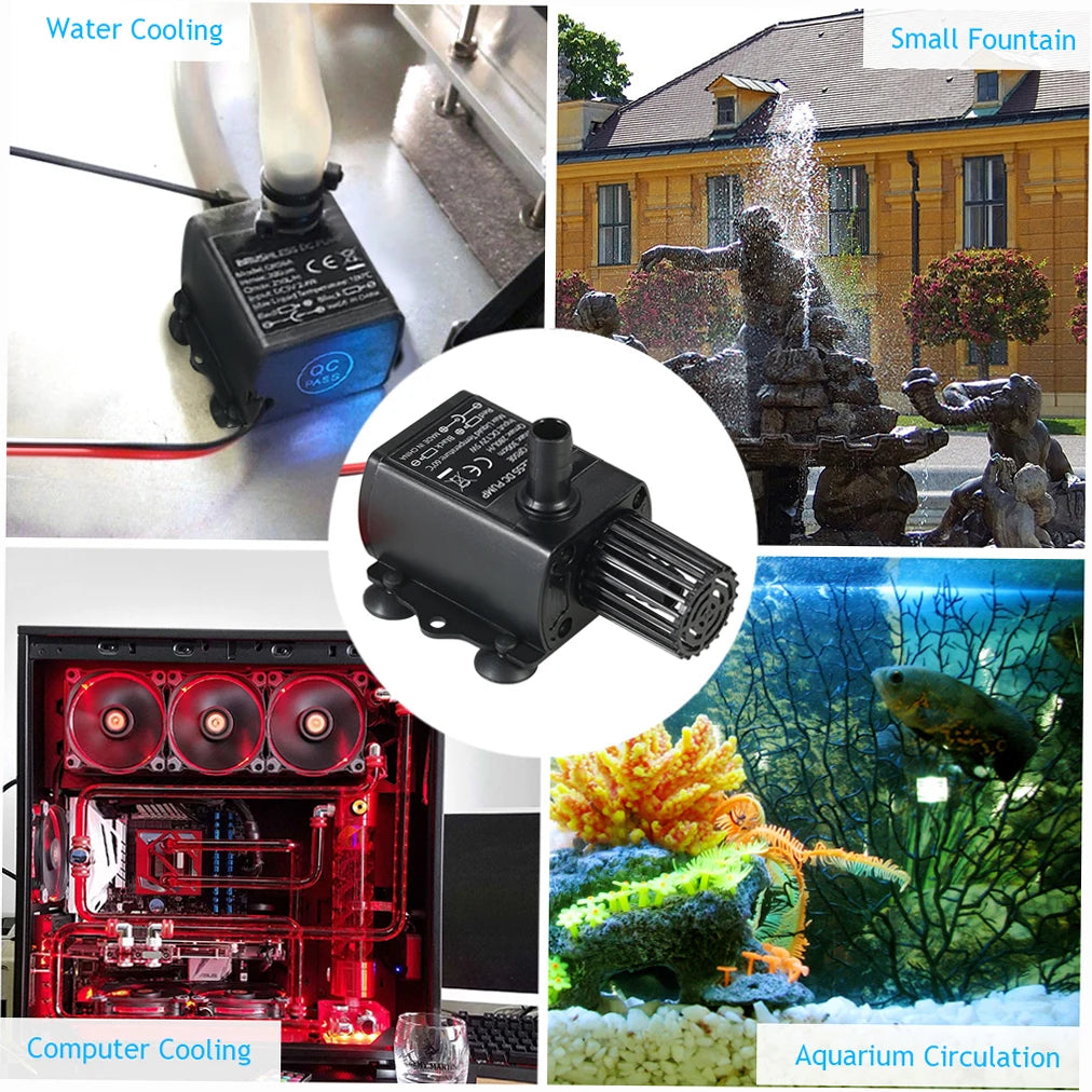 CowLost | product_id-decdeal-dc12v-5w-ultra-quiet-mini-brushless-submersible-water-pump-280l-h-300cm-lift |9
