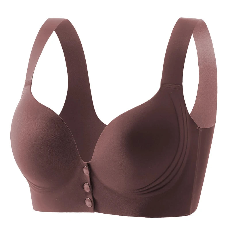 CowLost | product_id-fallsweet-wireless-front-buckle-push-up-seamless-sports-bra-for-women-large-size |6