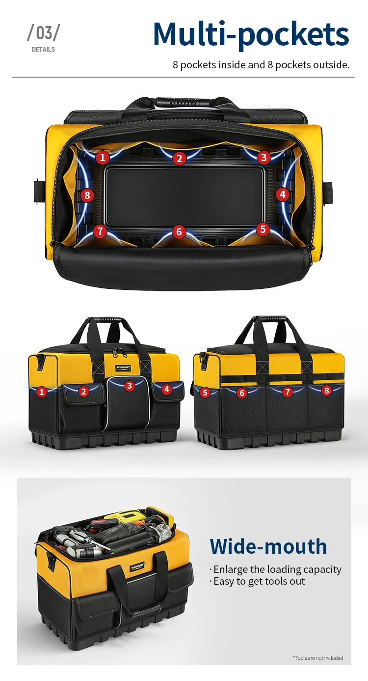 CowLost | product_id-winhunt-heavy-duty-tool-bag-with-wide-mouth-molded-bottom-adjustable-strap |10
