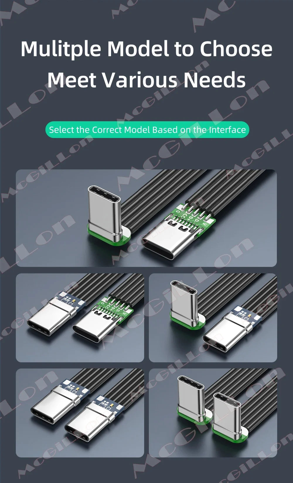 CowLost | product_id-60w-type-c-to-usb-c-flat-silicone-charging-cable-with-angled-connectors-fast-sync |6