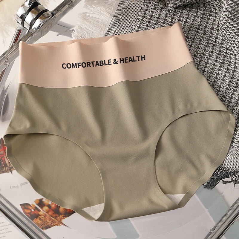CowLost | product_id-fallsweet-4pcs-womens-seamless-high-rise-cotton-briefs-plus-size-m-xl |19