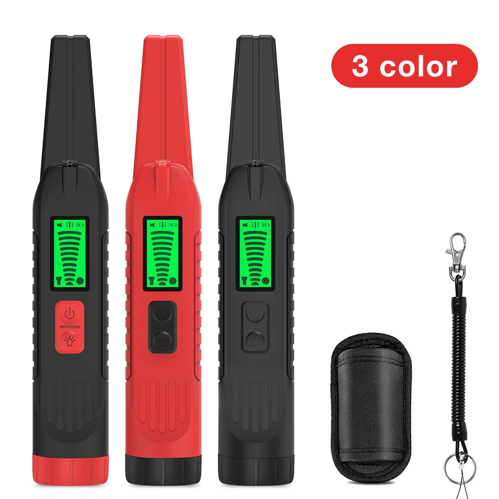 Handheld 360° Side-Scan Metal Detector GP-Pointer with LED Light for Gold Silver Coin Treasure Hunting