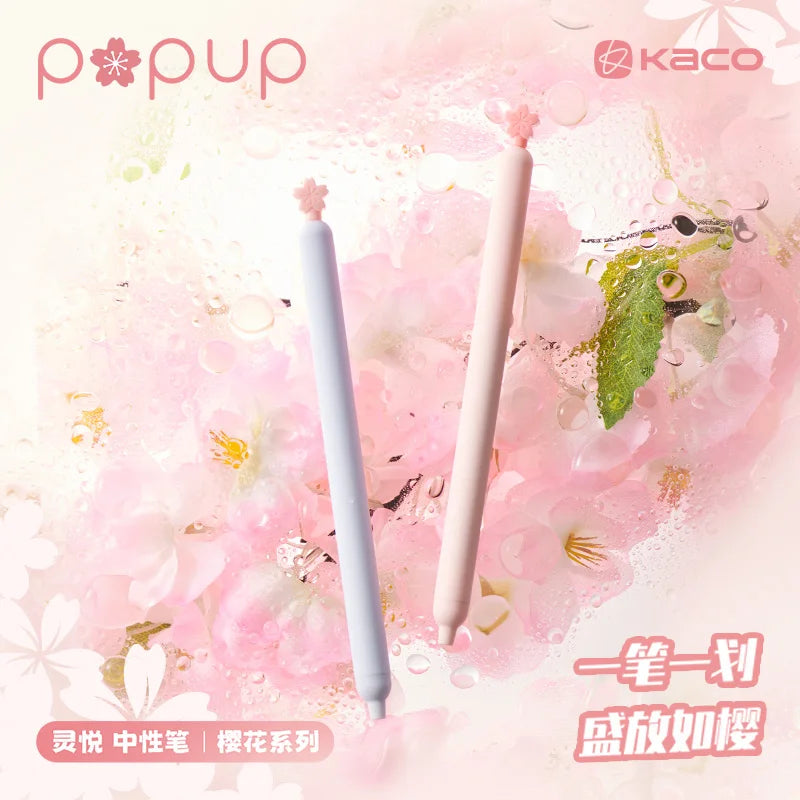 CowLost | product_id-kaco-popup-sakura-0-5mm-black-gel-pen-2-pack-quick-drying-for-school-office |1