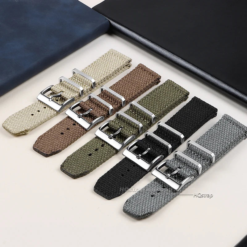 CowLost | product_id-universal-nylon-quick-release-sport-watch-strap-20mm-22mm-black |2
